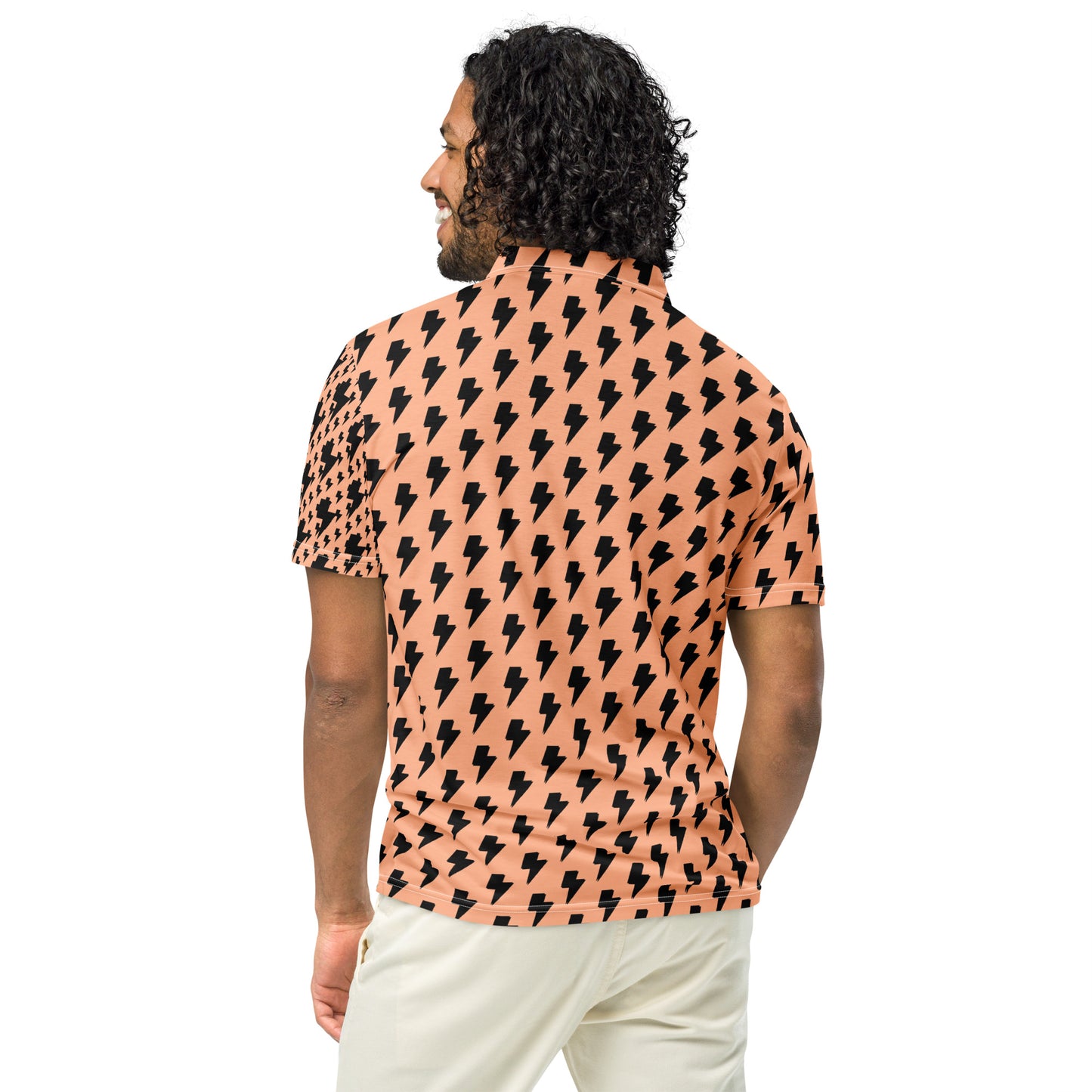 Lightning Pattern | Men’s slim fit polo