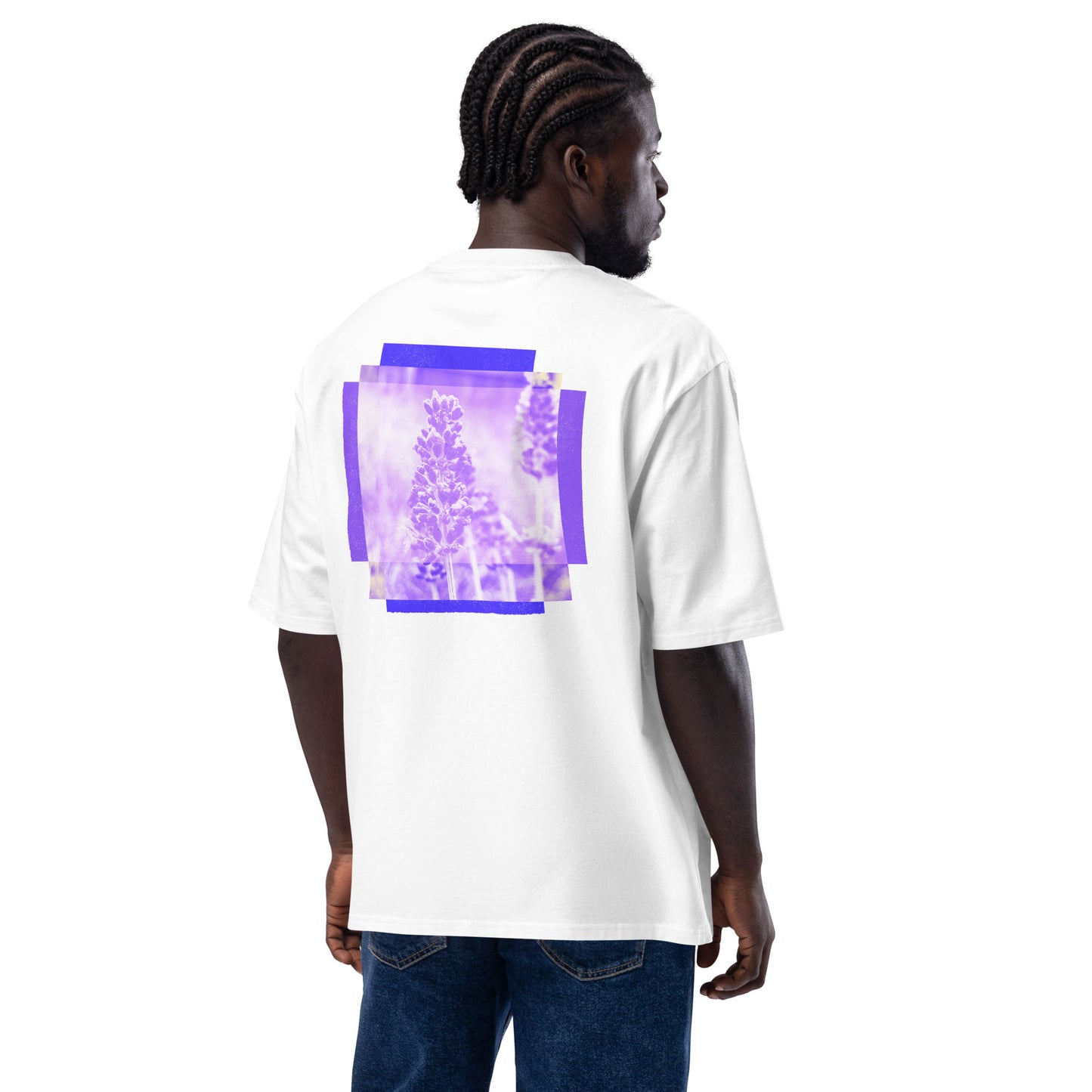 Floral Design #004 | Garden Lavender | Oversized heavyweight t-shirt