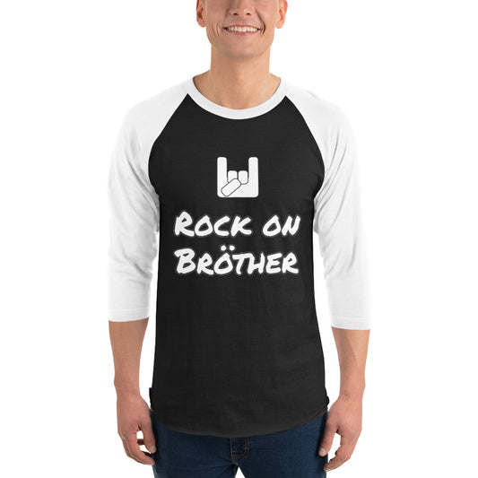 ROCK HANDS | Rock Sleeve Design #003 | 3/4 sleeve raglan shirt