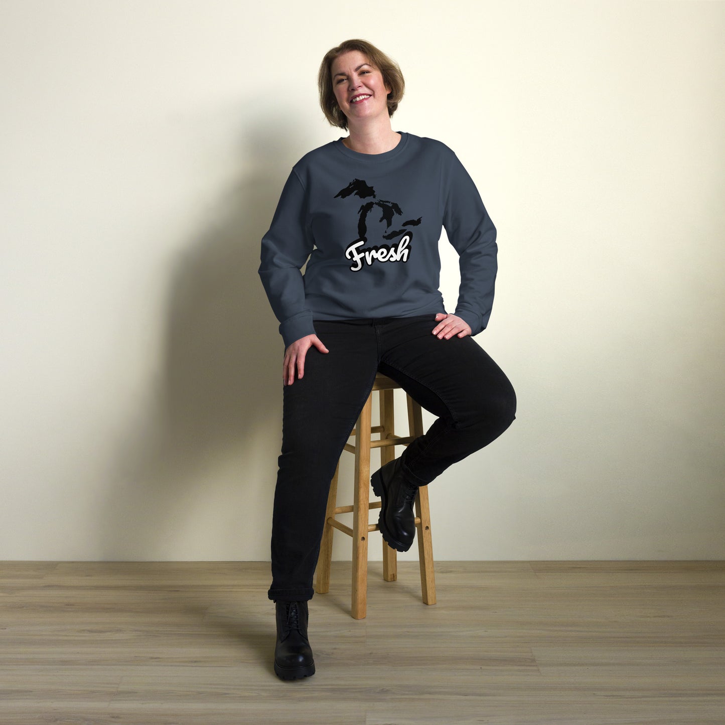 Fresh | Great Lakes Design #001 | Unisex organic sweatshirt