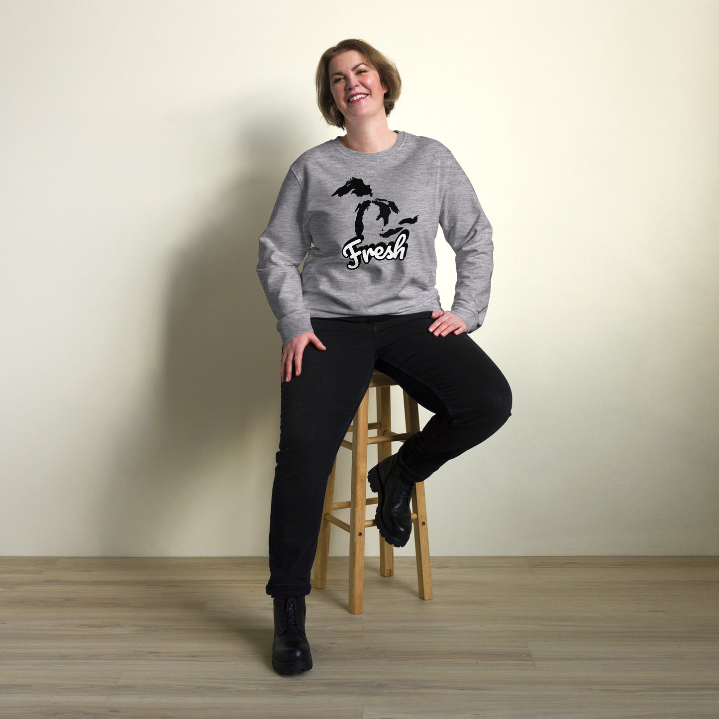 Fresh | Great Lakes Design #001 | Unisex organic sweatshirt