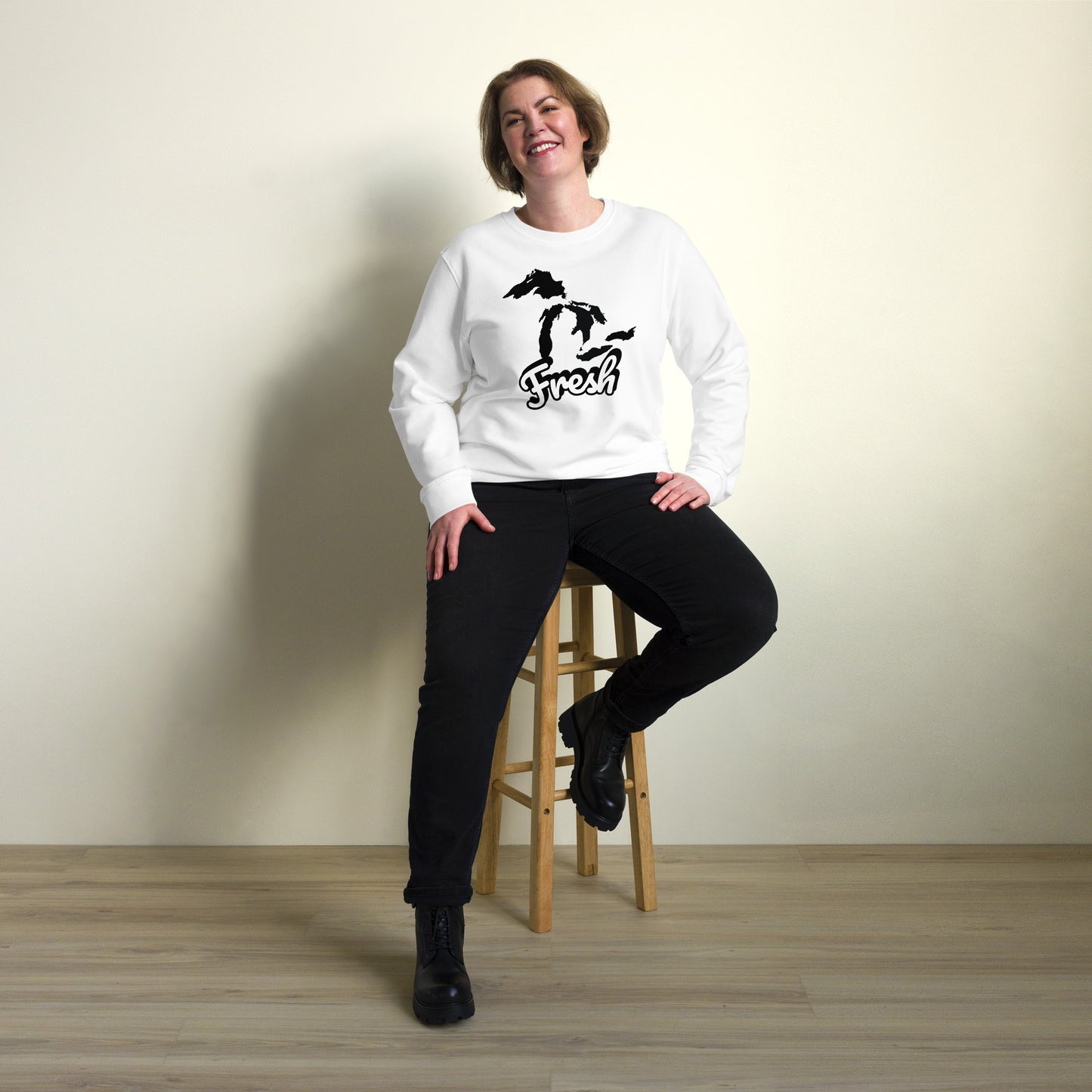 Fresh | Great Lakes Design #001 | Unisex organic sweatshirt