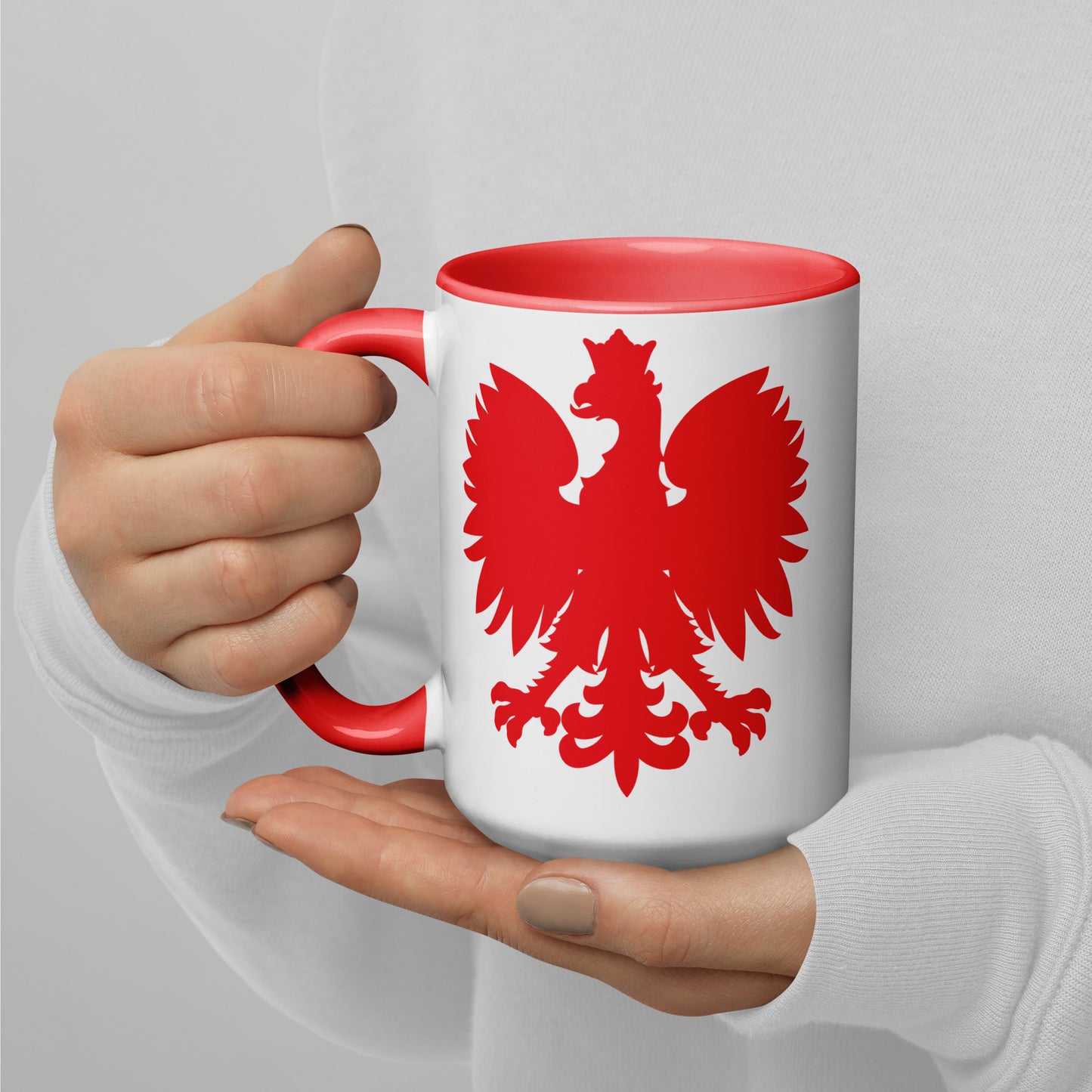 Polish Eagle Mug with Red Inside