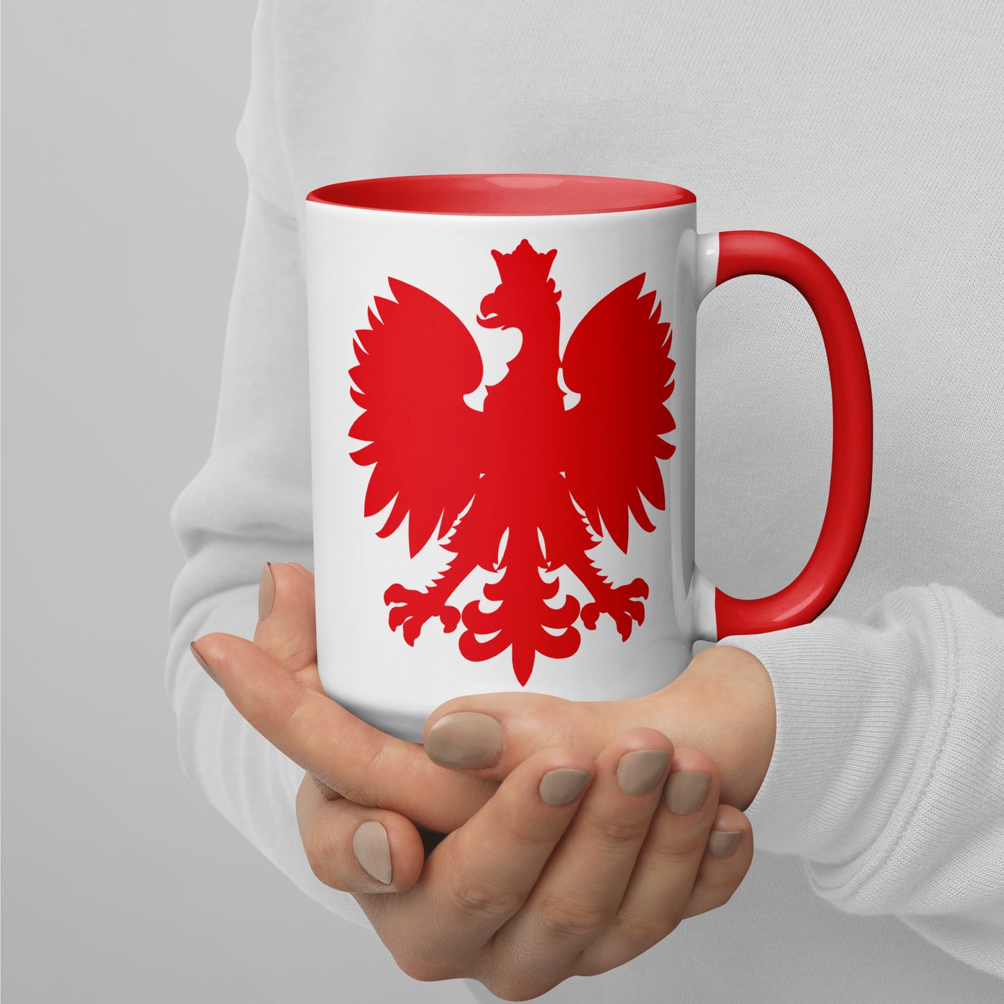 Polish Eagle Mug with Red Inside